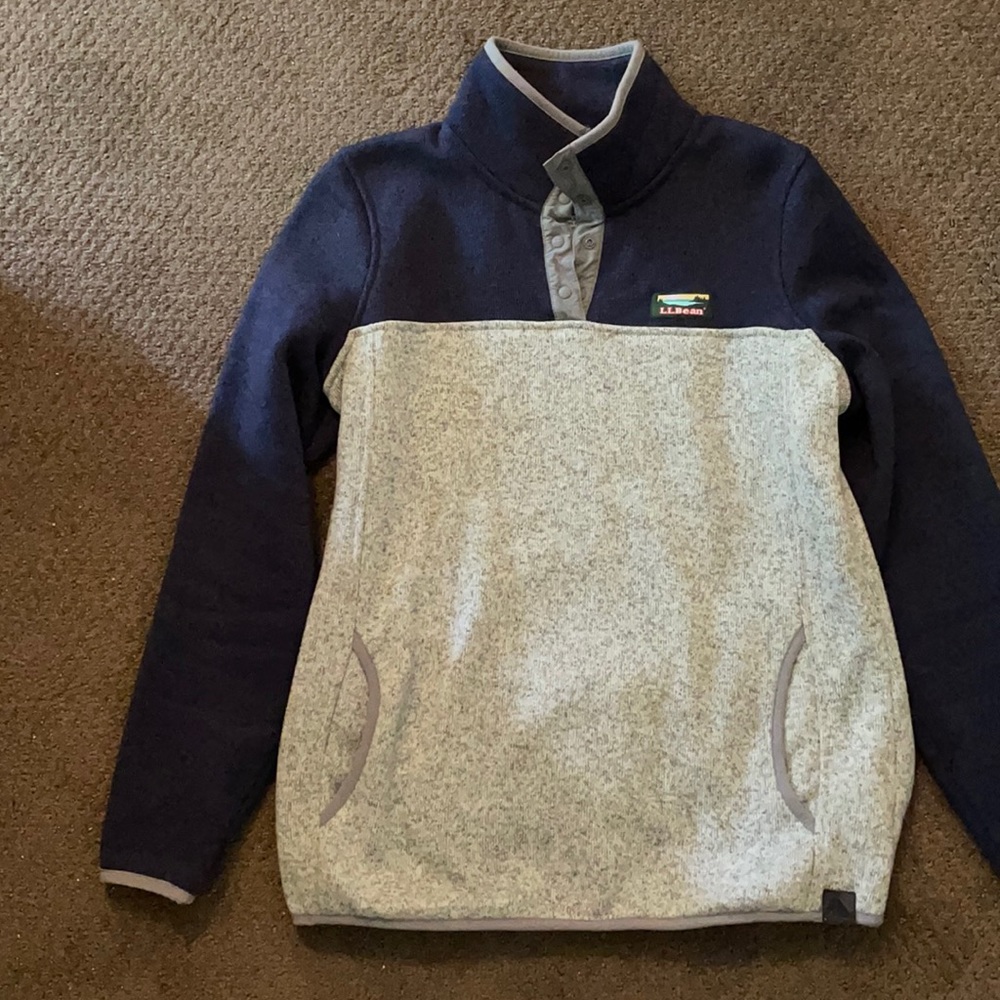 LLBean Color Block Sweater Fleece